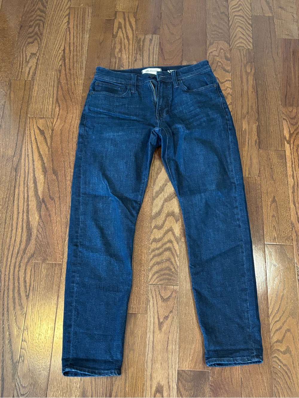 Men's Dark Blue Athletic Slim Jeans